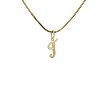 Žluté zlato přívěsek PÍSMENO malé psací